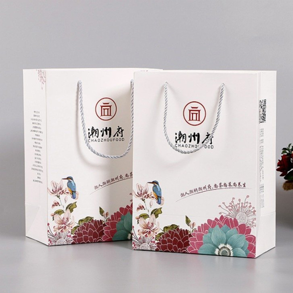 精品手提袋 禮品紙質(zhì) 便攜式白卡紙制作 支持定制印刷設(shè)計(jì)